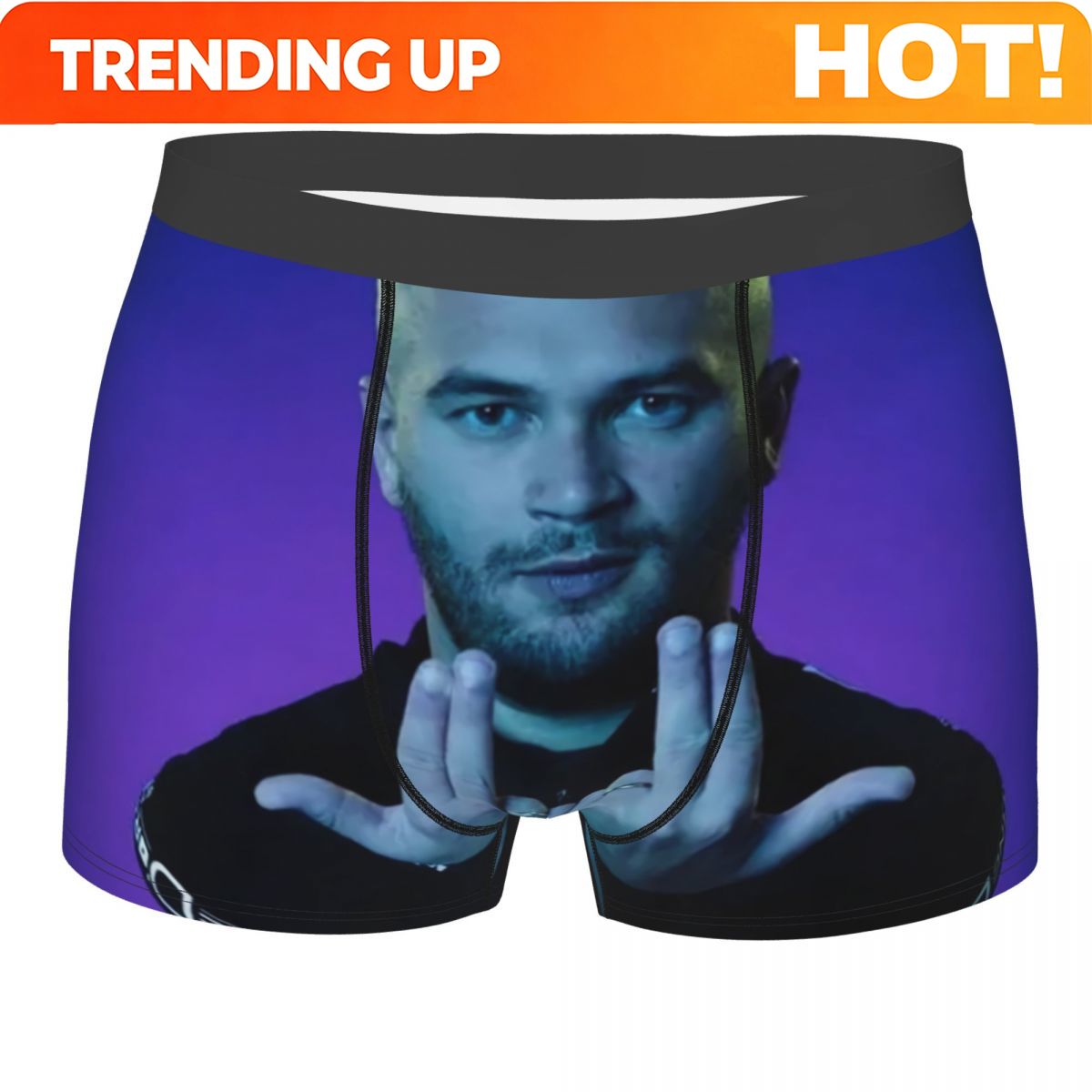 Boyshort Underwear - Custom Novelty French Rapper Jul Boxers