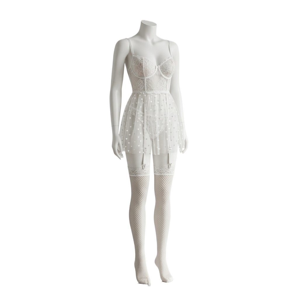 Women's White Lace Lingerie Se - Babydoll Chemise Night ulasan dan harga